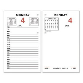 AT-A-GLANCE E017-50 Two-Color Desk Calendar Refill, 3.5 x 6, 2022