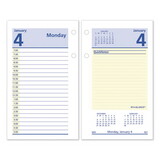 AT-A-GLANCE AAGE51750 QuickNotes Desk Calendar Refill, 3.5 x 6, White/Yellow/Blue Sheets, 12-Month (Jan to Dec): 2025