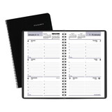 AT-A-GLANCE AAGG20000 DayMinder Block Format Weekly Appointment Book, 8.5 x 5.5, Black Cover, 12-Month (Jan to Dec): 2025