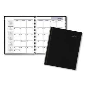 AT-A-GLANCE 11G400H0006 Hard-Cover Monthly Planner, 8.5 x 7, Black, 2022