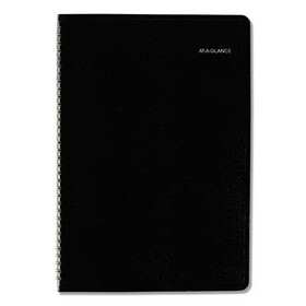 AT-A-GLANCE G470-00 Monthly Planner, 12 x 8, Black Cover, 2020-2021