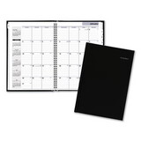 AT-A-GLANCE 11G470H0006 Hard-Cover Monthly Planner, 11.78 x 5, Black, 2020-2022