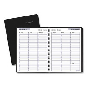 AT-A-GLANCE AAGG52000 DayMinder Weekly Appointment Book, Vertical-Column Format, 11 x 8, Black Cover, 12-Month (Jan to Dec): 2025