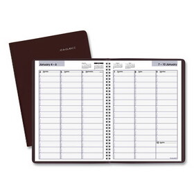 AT-A-GLANCE AAGG52014 DayMinder Weekly Appointment Book, Vertical-Column Format, 11 x 8, Burgundy Cover, 12-Month (Jan to Dec): 2025