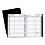 AT-A-GLANCE 11G520H0006 Hardcover Weekly Appointment Book, 11 x 8, Black, 2022
