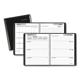 AT-A-GLANCE G545-00 Executive Weekly/Monthly Planner, 8.75 x 7, Black, 2022