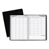 AT-A-GLANCE G560-00 Four-Person Group Daily Appointment Book, 11 x 8, Black, 2022