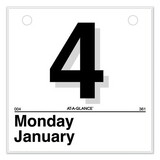 AT-A-GLANCE AAGK150 Today Is Daily Wall Calendar Refill, 6 x 6, White Sheets, 12-Month (Jan to Dec): 2025