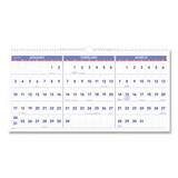 AT-A-GLANCE AAGPM1428 Deluxe Three-Month Reference Wall Calendar, Horizontal Orientation, 24 x 12, White Sheets, 15-Month: Dec 2024 to Feb 2026