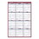 AT-A-GLANCE AAGPM21228 Vertical/Horizontal Wall Calendar, 24 x 36, White/Blue/Red Sheets, 12-Month (Jan to Dec): 2025, Price/EA