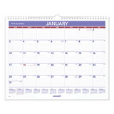 At-A-Glance AAGPM828 Monthly Wall Calendar, 15 x 12, White/Red/Blue Sheets, 12-Month (Jan to Dec): 2025