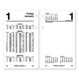 AT-A-GLANCE AAGS17050 Financial Desk Calendar Refill, 3.5 x 6, White Sheets, 12-Month (Jan to Dec): 2025