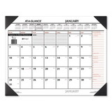 AT-A-GLANCE AAGSK117000 Two-Color Monthly Desk Pad Calendar, 22 x 17, White Sheets, Black Corners, 12-Month (Jan to Dec): 2025