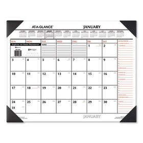 AT-A-GLANCE SK1170-00 Two-Color Monthly Desk Pad Calendar, 22 x 17, 2022