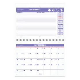 AT-A-GLANCE SK16-16 Wirebound Monthly Desk/Wall Calendar, 11 x 8, 2021-2022