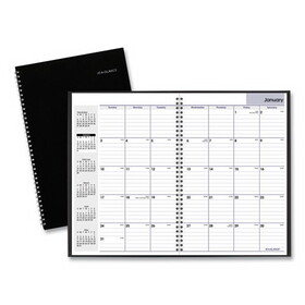AT-A-GLANCE SK2-00 Monthly Planner, 12 x 8, Black Two-Piece Cover, 2020-2021