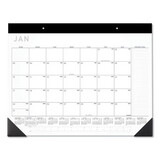 AT-A-GLANCE AAGSK24X00 Contemporary Monthly Desk Pad, 22 x 17, White Sheets, Black Binding/Corners, 12-Month (Jan to Dec): 2023