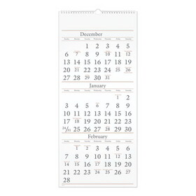 AT-A-GLANCE SW115-28 Three-Month Reference Wall Calendar, 12 x 27, 2022-2024