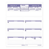 AT-A-GLANCE AAGSW705X50 Flip-A-Week Desk Calendar Refill, 7 x 6, White Sheets, 12-Month (Jan to Dec): 2025