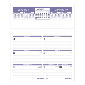 AT-A-GLANCE SW705X-50 Flip-A-Week Desk Calendar Refill, 7 x 6, White, 2022