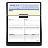 AT-A-GLANCE AAGSW70650 Flip-A-Week Desk Calendar Refill with QuickNotes, 7 x 6, White Sheets, 12-Month (Jan to Dec): 2025