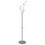 ALBA ABAPMFEST Festival Coat Stand with Umbrella Holder, Five Knobs, Silver Gray Steel/Wood, Price/EA