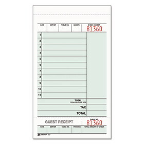 Adams Business Forms ABF947SWC Guest Check Unit Set, Two-Part Carbonless, 6.75 x 4.25, 50 Forms/Pad, 5 Pads/Pack