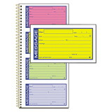 CARDINAL BRANDS INC. ABFSC1153RB Wirebound Telephone Message Book, Two-Part Carbonless, 200 Forms