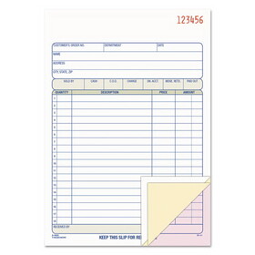 Adams Business Forms ABFTC5805 TOPS Sales/Order Book, Three-Part Carbonless, 7.95 x 5.56, 50 Forms Total