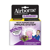 Airborne ABN90378 Immune Support Effervescent Tablet, Elderberry, 20 Count