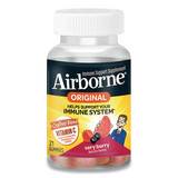 Airborne ABN90846 Immune Support Gummies, Very Berry, 21/Bottle
