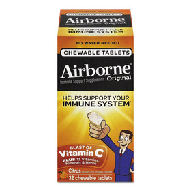 Airborne ABN97971 Immune Support Chewable Tablets, 32 Tablets per box