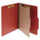 ACCO BRANDS ACC15034 Pressboard 25-Pt Classification Folders, Letter, 4-Section, Earth Red, 10/box, Price/BX