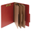 ACCO BRANDS ACC15038 Pressboard 20-Pt Classification Folders, Letter, 8-Section, Earth Red, 10/box, Price/BX