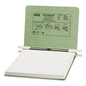 Acco Brands ACC54115 PRESSTEX Covers with Storage Hooks, 2 Posts, 6" Capacity, 9.5 x 11, Light Green