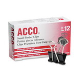 ACCO BRANDS ACC72020 Small Binder Clips, Steel Wire, 5/16