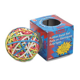 Acco Brands ACC72155 Rubber Band Ball, 3.25" Diameter, Size 34, Assorted Gauges, Assorted Colors, 270/Pack