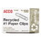 ACCO BRANDS ACC72365 Recycled Paper Clips, #1, Smooth, Silver, 100 Clips/Box, 10 Boxes/Pack, Price/PK