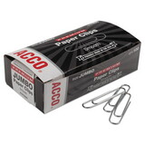 ACCO BRANDS ACC72500 Premium Paper Clips, Smooth, Jumbo, Silver, 100/box, 10 Boxes/pack
