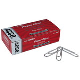 ACCO BRANDS ACC72585 Nonskid Standard Paper Clips, Jumbo, Silver, 100/box, 10 Boxes/pack