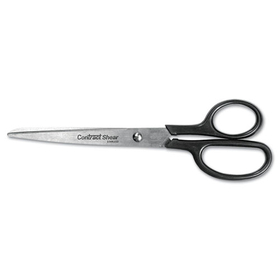 Westcott ACM10572 Straight Contract Scissors, 8" Long, Black