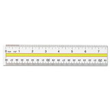 Westcott ACM10580 Acrylic Data Highlight Reading Ruler With Tinted Guide, 15