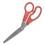Westcott ACM10703 Value Line Stainless Steel Shears, 8" Long, 3.5" Cut Length, Crane-Style Red Handle, Price/EA