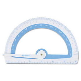 Westcott ACM14376 Soft Touch School Protractor With Microban Protection, Assorted Colors