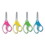 Westcott 15971 Soft Handle Kids Scissors, Rounded Tip, 5" Long, 1.75" Cut Length, Assorted Straight Handles, 12/Pack, Price/PK