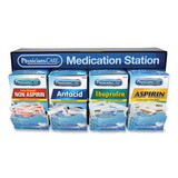 PhysiciansCare ACM90780 Medication Station, Aspirin, Ibuprofen, Non Aspirin Pain Reliever, Antacid