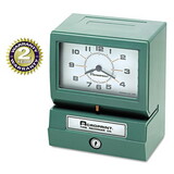 Acroprint ACP012070411 Model 150 Heavy-Duty Time Recorder, Automatic Operation, Month/Date/1-12 Hours/Minutes, Green