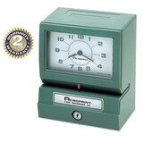 Acroprint ACP012070413 Model 150 Heavy-Duty Time Recorder, Automatic Operation, Month/Date/0-23 Hours/Minutes Imprint, Green