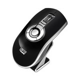 Adesso ADEIMOUSEP20 Air Mouse Elite Wireless Presenter Mouse, USB 2.0, 2.4 GHz Frequency/100 ft Wireless Range, Left/Right Hand Use, Black