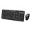 Adesso ADEWKB1320CB WKB-1320CB Antimicrobial Wireless Desktop Keyboard and Mouse, 2.4 GHz Frequency/30 ft Wireless Range, Black, Price/EA